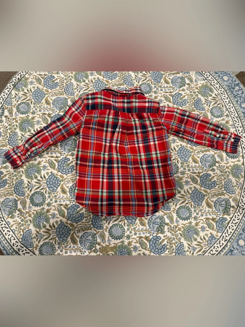Ralph Lauren Classic Red Plaid Button-Down Kids Shirt